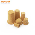 Hnegko Bronze Powder Micropore Exaustão Sinted Filtro de silenciador flexível Tubo de filtro Sintetado filtro de aço inoxidável poroso